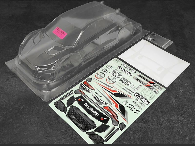 Karoserie čirá A3-F pro TC FWD podvozky 190mm