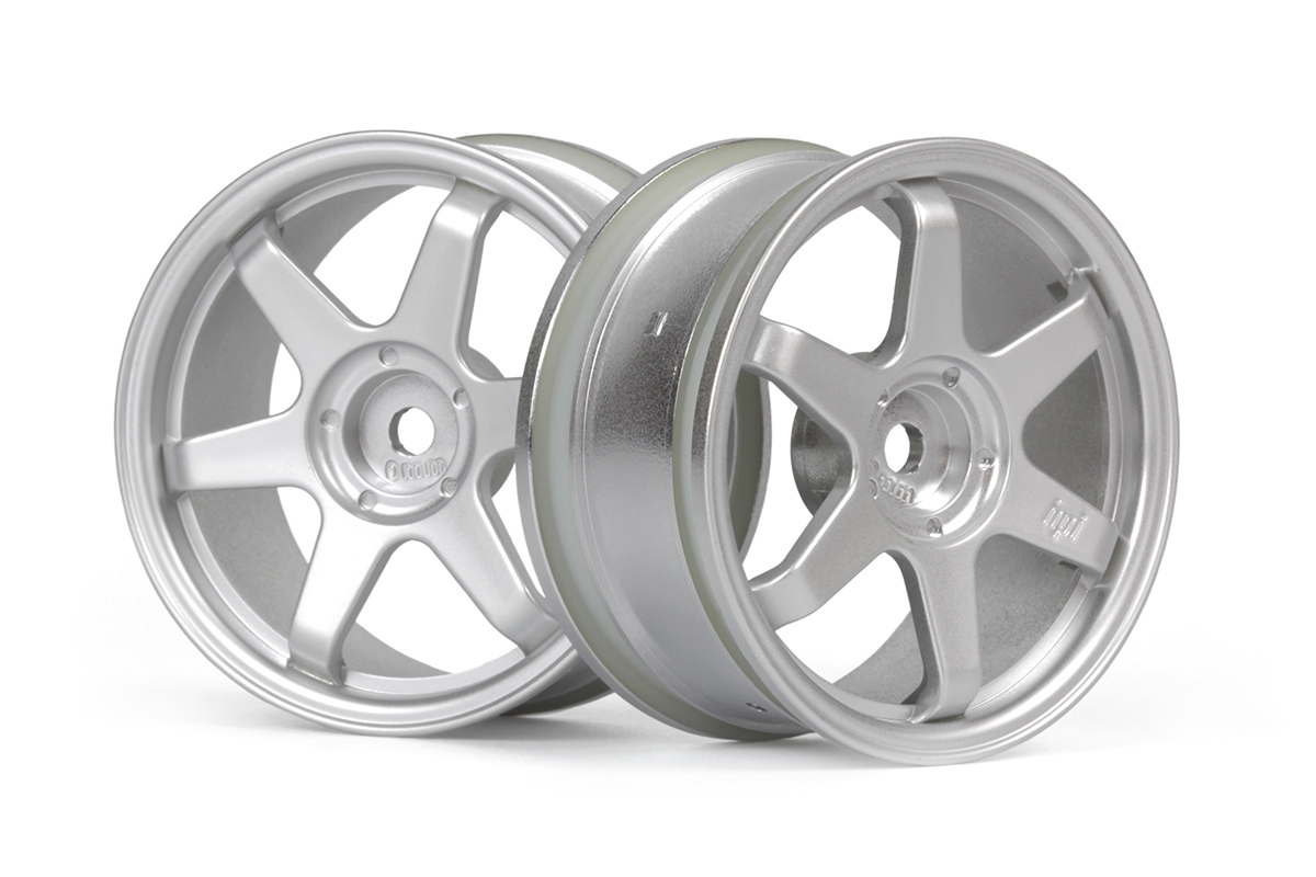 TE37 disky 26mm stříbrné (0mm offset) 2ks