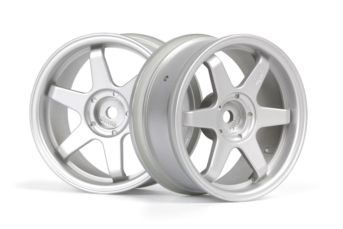 TE37 disky 26mm stříbrné (3mm offset) 2ks