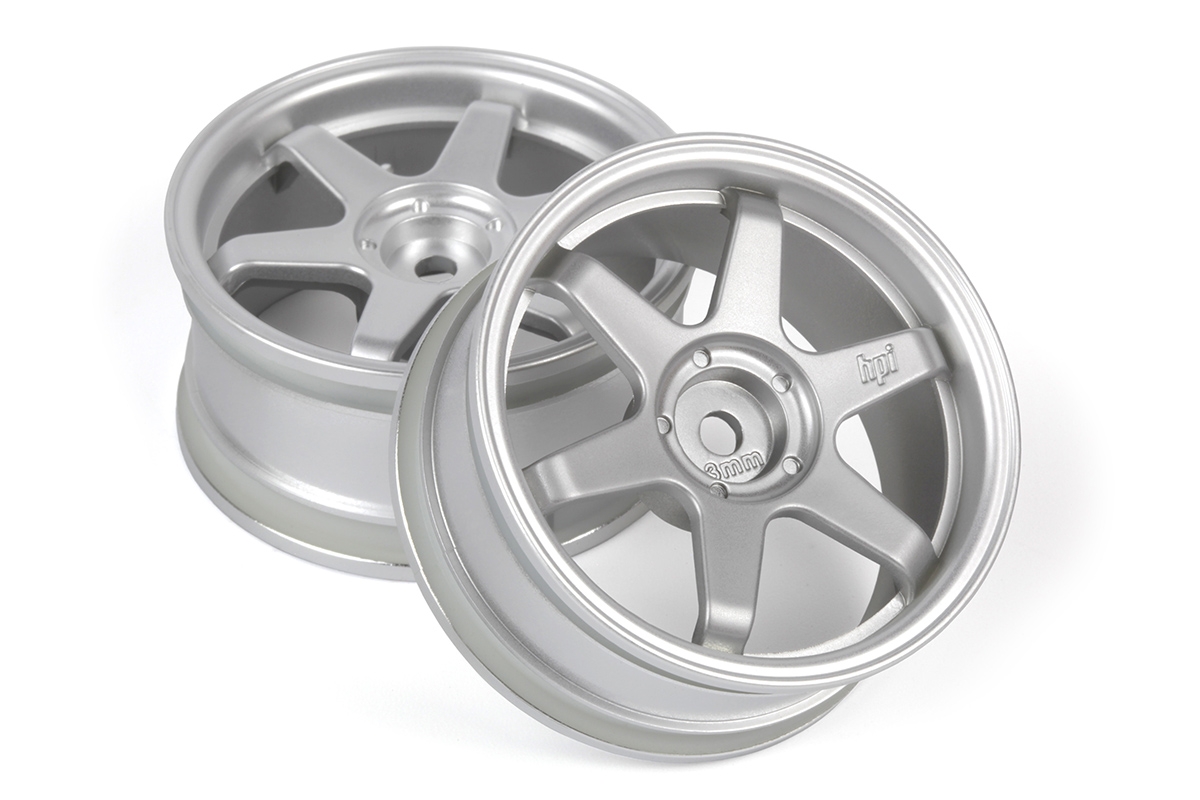 TE37 disky 26mm stříbrné (3mm offset) 2ks