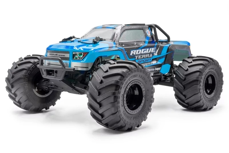 ROGUE TERRA SPORT RTR Brushless Monster Truck 4WD (15kg servo), modrá + aku a nabíječ