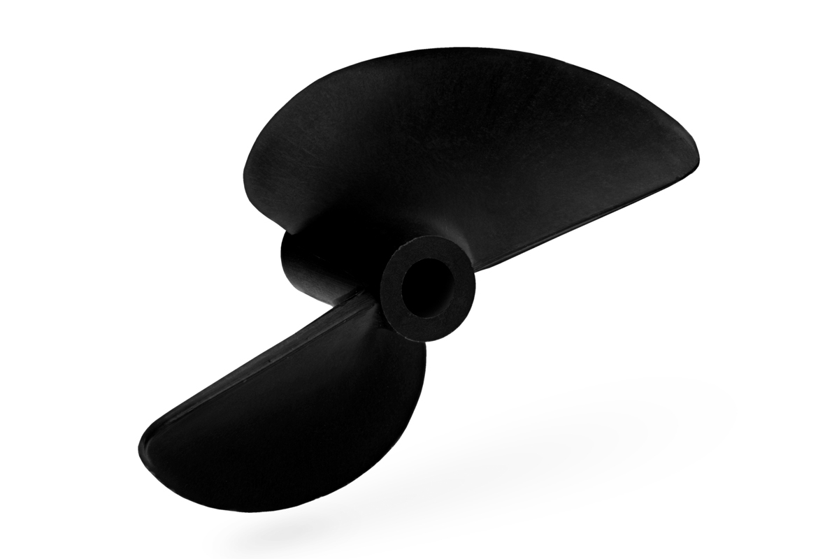 Závodní lodní šroub 2 listý, levý, stoupání 56mm, 76,0mm/DD