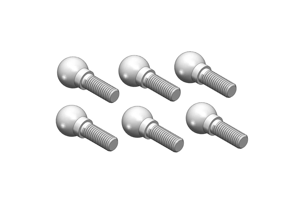 Kulové čepy (4 mm), 6 ks