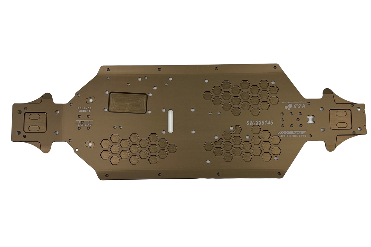 S35-5 Series odlehčené hlavní plato podvozku z hliníku AL7075 (standardní) (hřídel 115 mm)