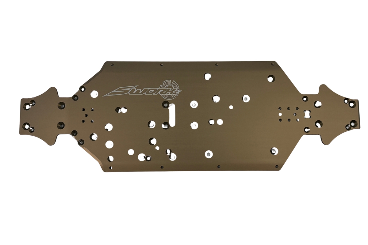 S35-5 Series odlehčené hlavní plato podvozku z hliníku AL7075 (standardní) (hřídel 115 mm)