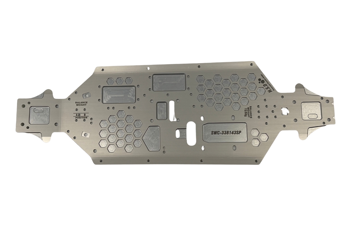 Performance S35-5 Series odlehčené plato podvozku AL7075 (prodloužené) (hřídel 115 mm)